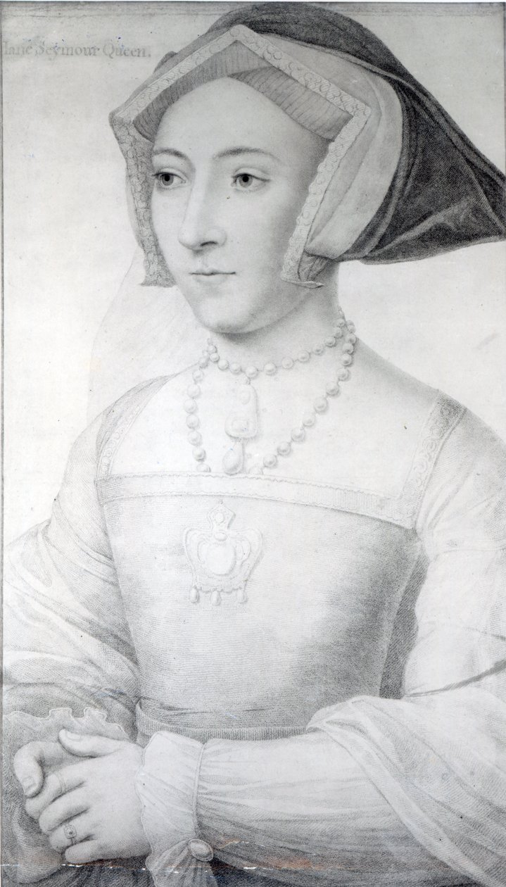 Jane Seymour, n.1536 (liitu, kynä ja muste) tekijältä Hans Holbein der Jüngere
