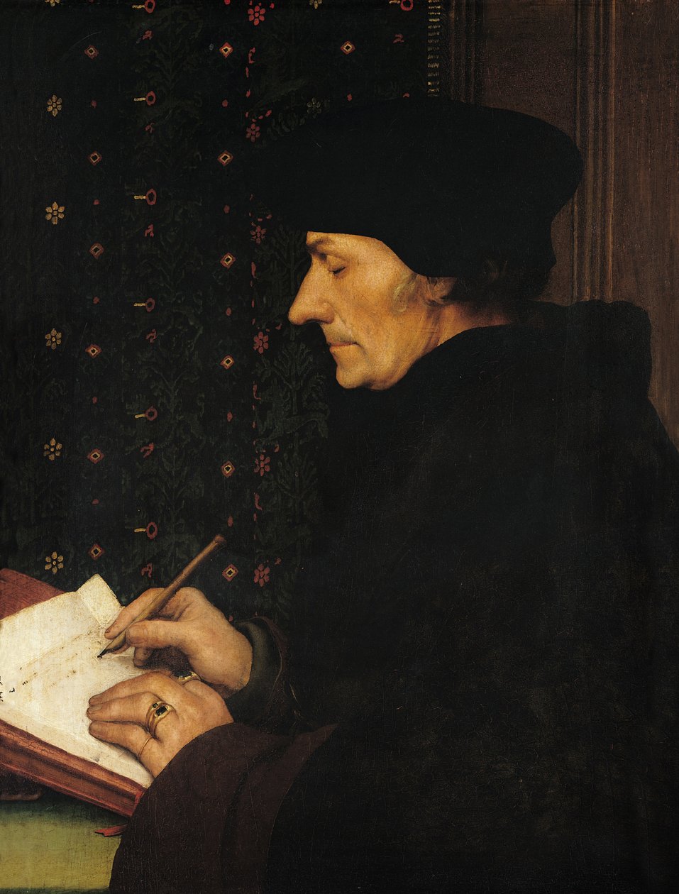 Muotokuva Desiderius Erasmuksesta tekijältä Hans Holbein der Jüngere