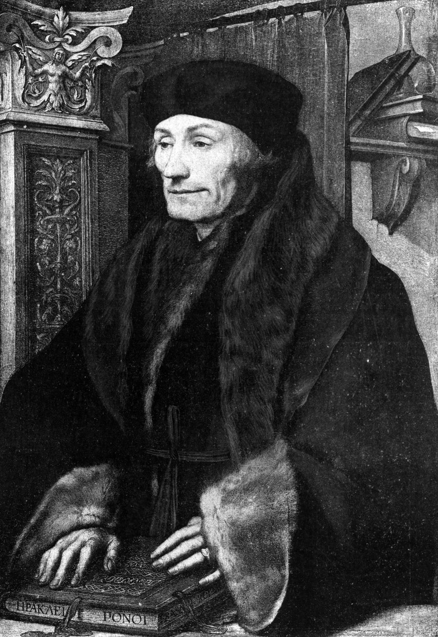 Erasmuksen muotokuva tekijältä Hans Holbein der Jüngere