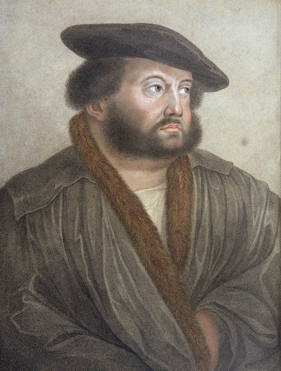 Francesco Bartolozzin (1727-1815) kaivertama Hans Holbeinin (14978-1543) muotokuva tekijältä Hans Holbein der Jüngere