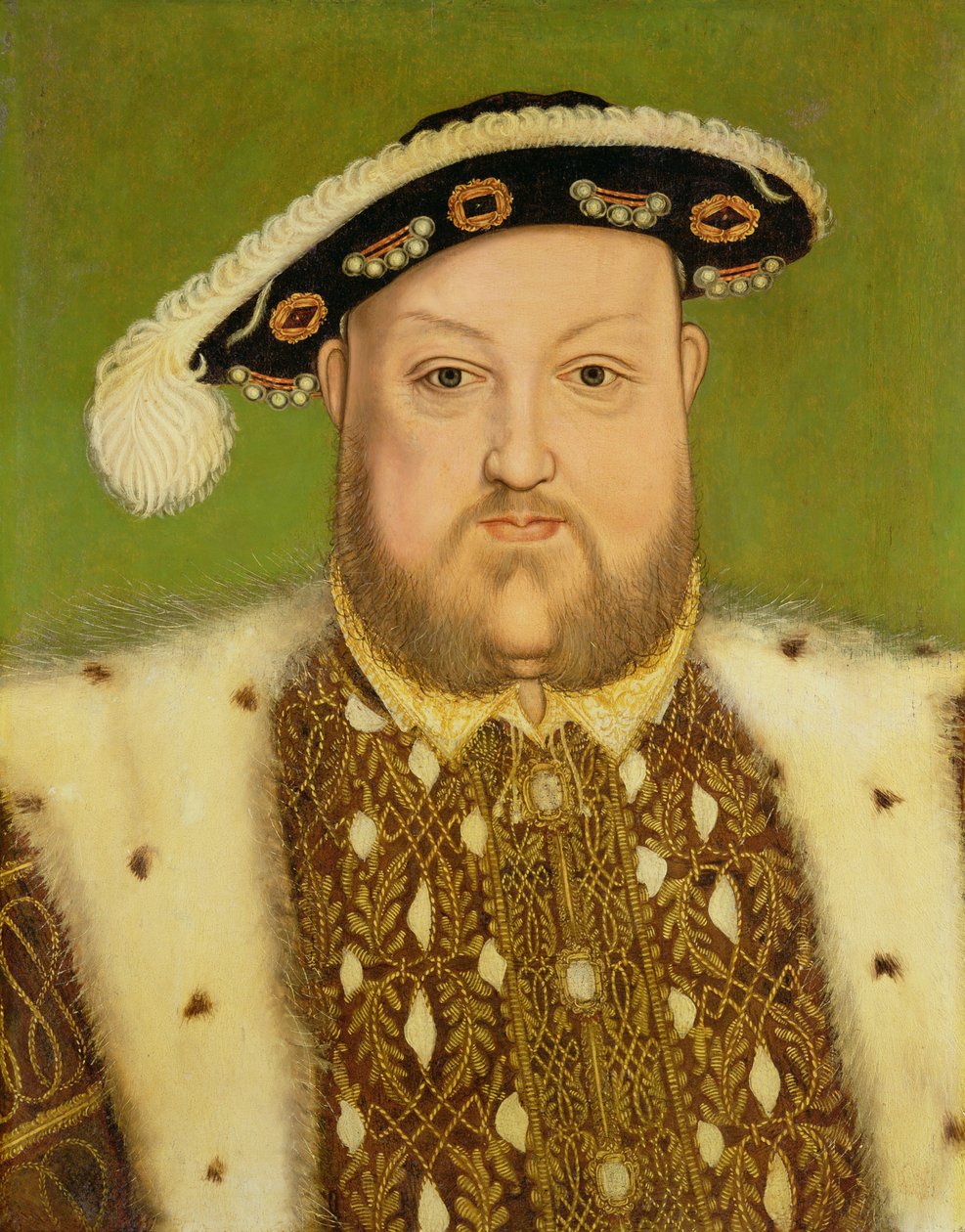 Henrik VIII:n (1491-1547) muotokuva tekijältä Hans Holbein der Jüngere