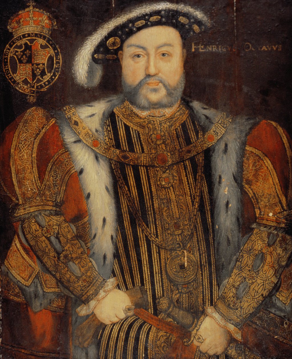 Henrik VIII:n (1491-1547) muotokuva tekijältä Hans Holbein der Jüngere