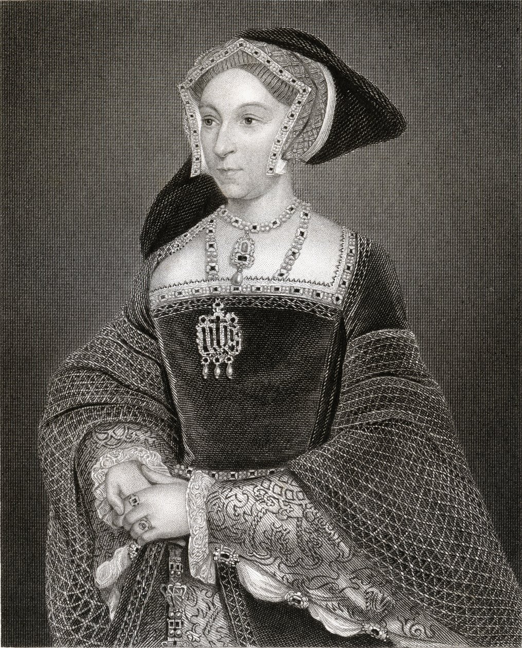 Jane Seymourin (n. 1509-37) muotokuva "Lodge