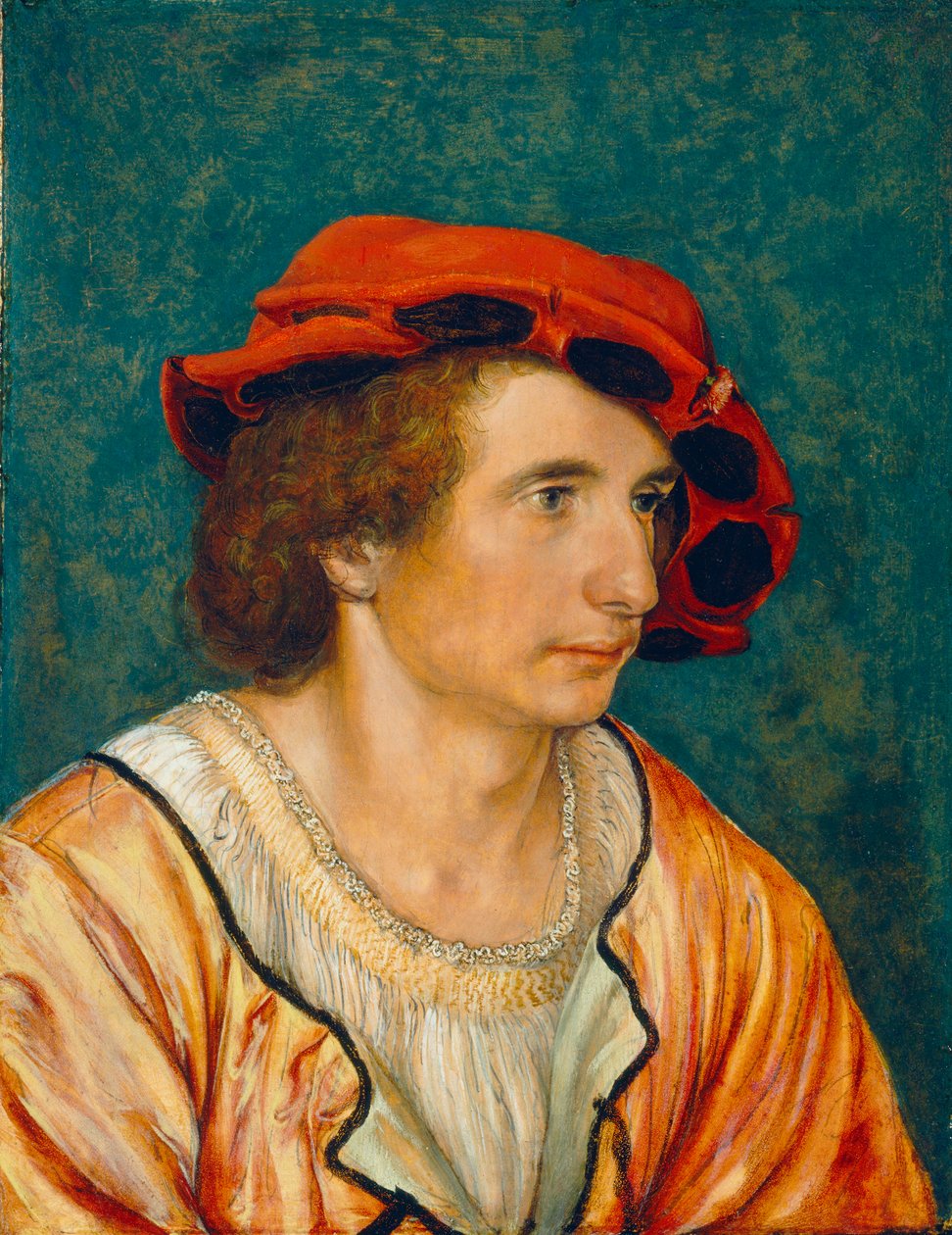 Nuoren miehen muotokuva, noin 1520-1530 tekijältä Hans Holbein der Jüngere