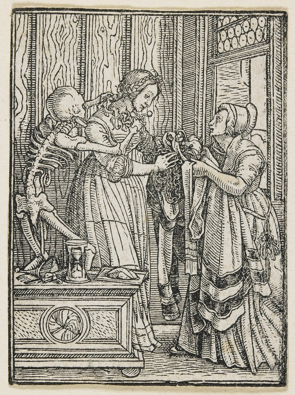 Kreivitär Dance of Deathista (Lyons), 1538, 1523-1526 tekijältä Hans Holbein der Jüngere