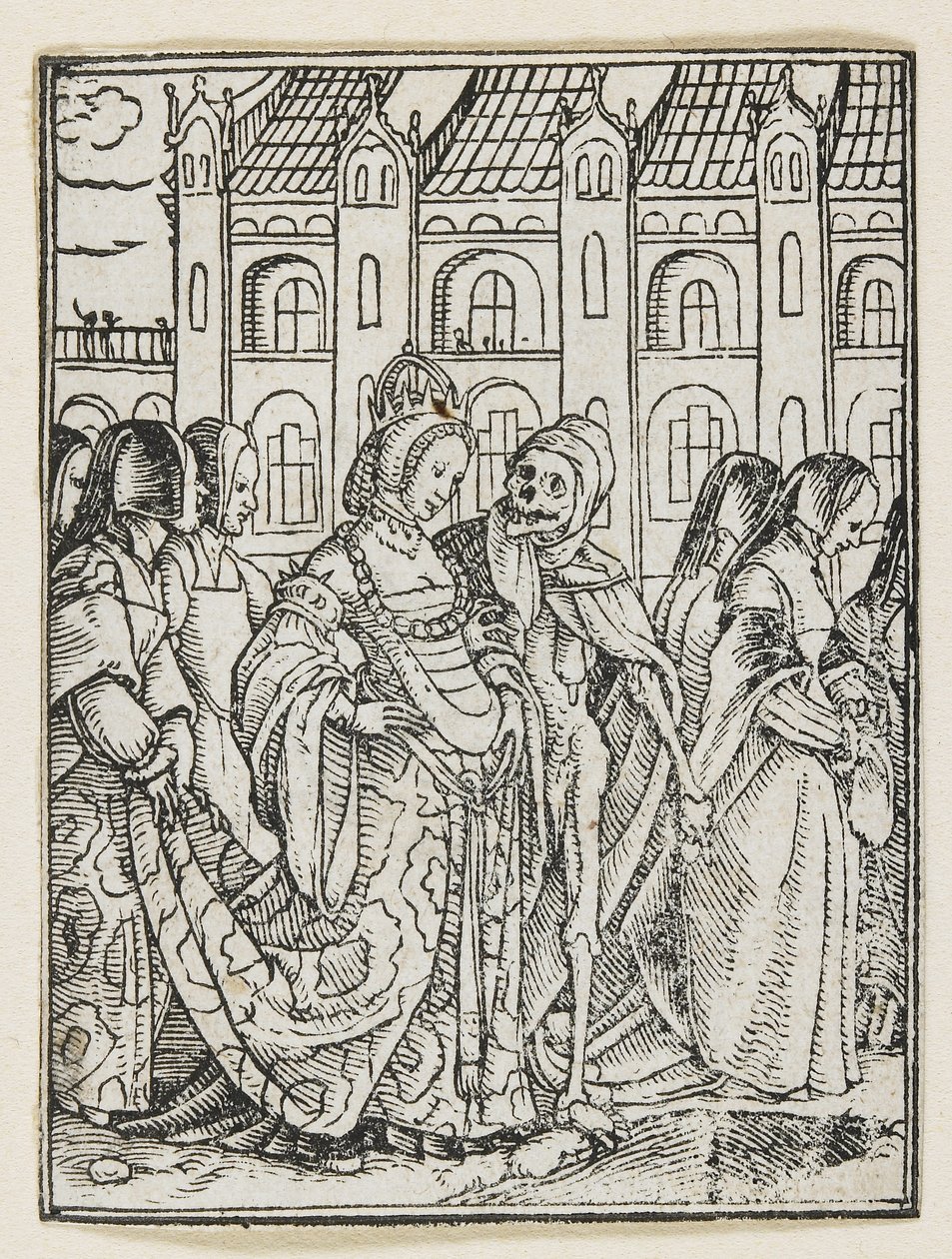 Keisarinna Dance of Deathista (Lyons), 1538, 1523-1526 tekijältä Hans Holbein der Jüngere