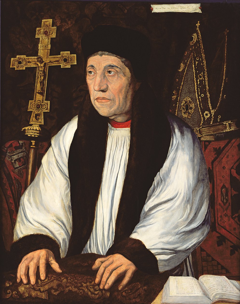 William Warham, Canterburyn arkkipiispa, 1850 tekijältä Hans Holbein der Jüngere