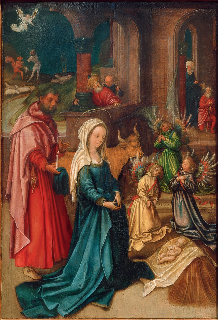 Kristuksen syntymä tekijältä Hans Holbein der ältere