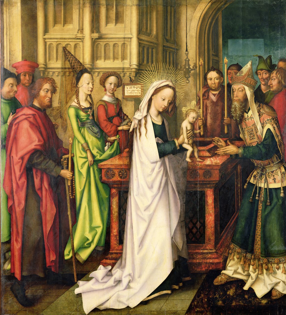 Kristuksen kuvaus temppelissä, 1500 (ks. myös 147226). tekijältä Hans Holbein the Elder