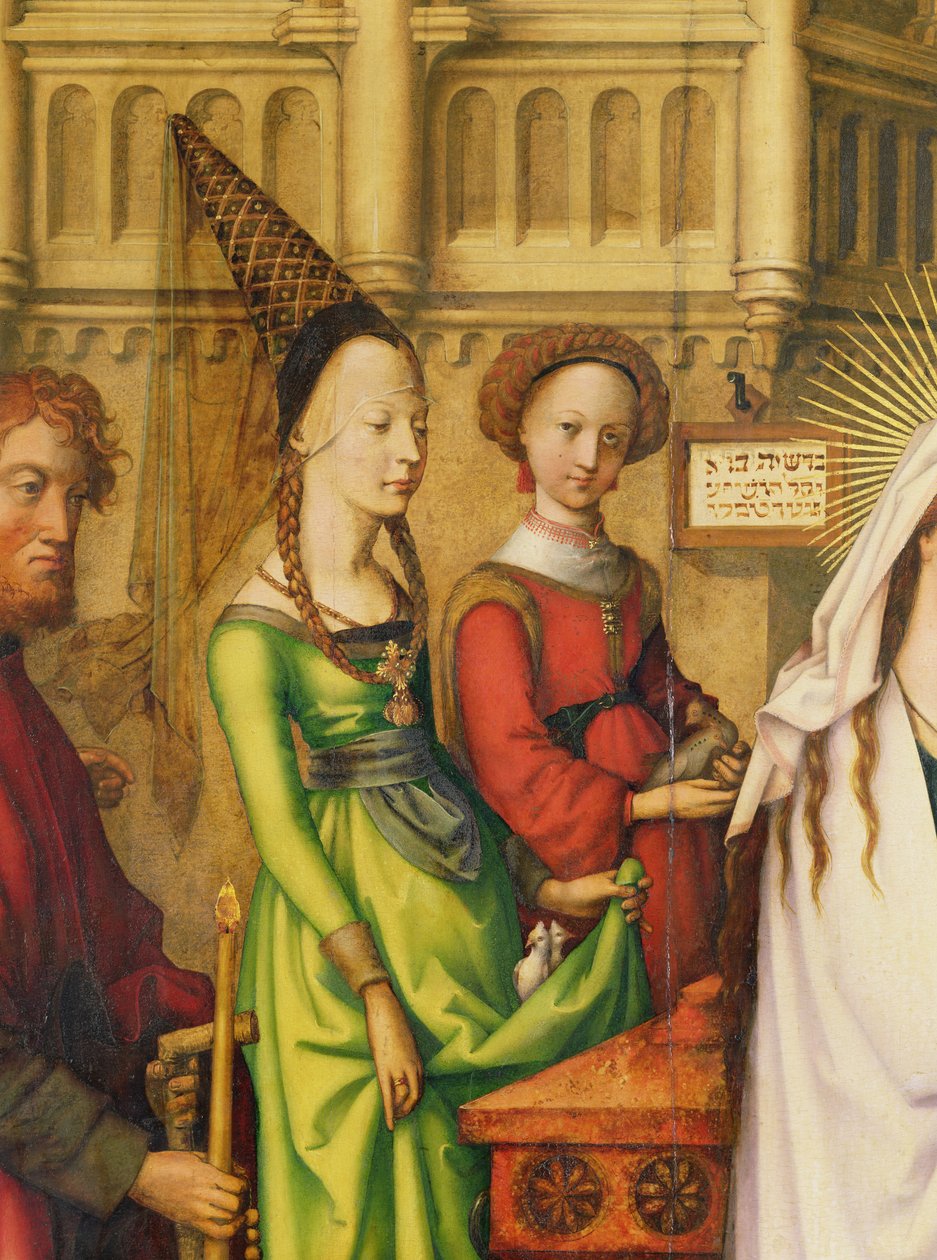 Yksityiskohta Kristuksen kuvauksesta temppelissä, 1500 (katso myös 147225) tekijältä Hans Holbein the Elder