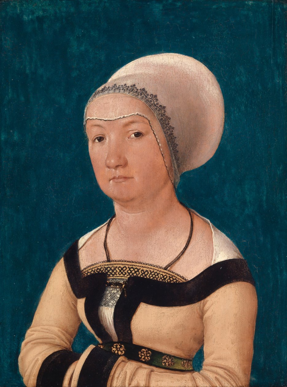 Muotokuva Jörg Fischerin vaimosta 34-vuotiaana, 1512 tekijältä Hans Holbein the Elder