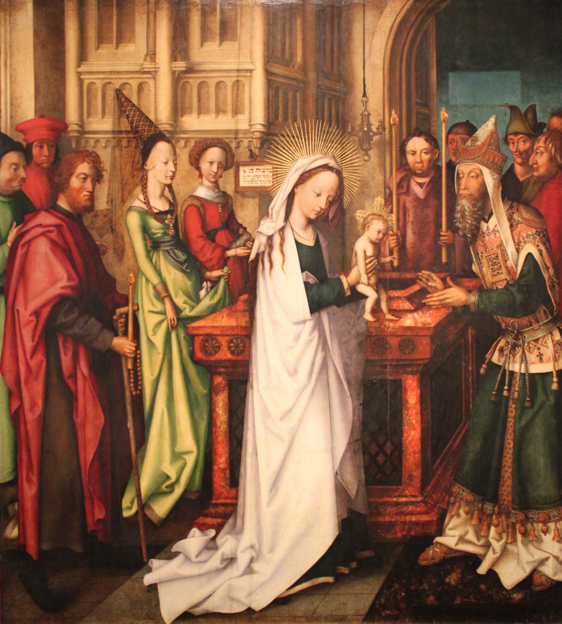 Jeesuksen Kristuksen esittely temppelissä tekijältä Hans Holbein the Elder