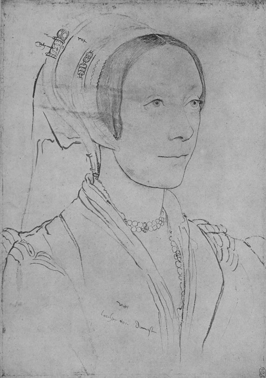 "A Lady: Unknown", c1532-1543 1945 tekijältä Hans Holbein der Jüngere