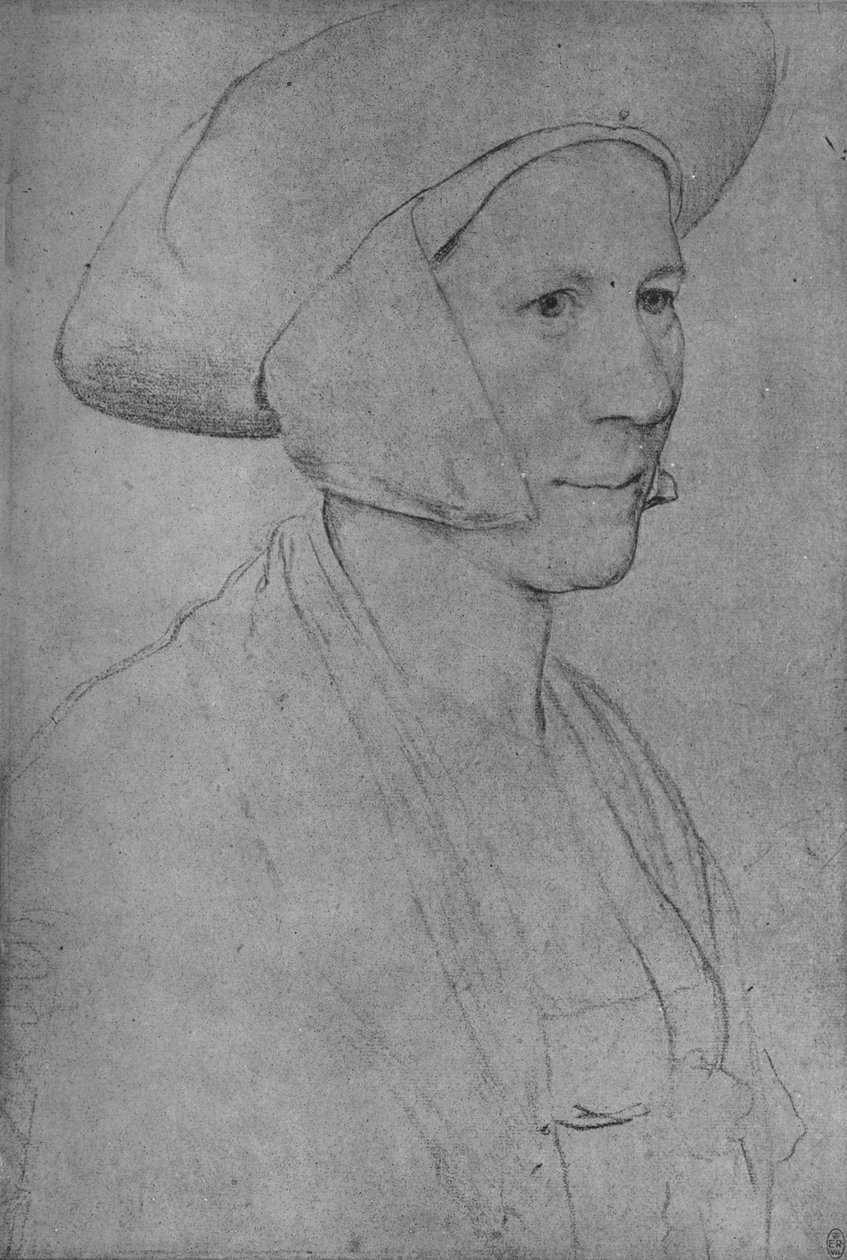 Nainen: Tuntematon, 1526-1528 1945 tekijältä Hans Holbein der Jüngere