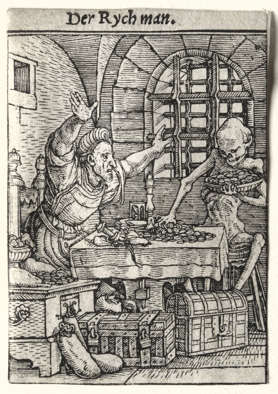 Dance of Death: The Miser tekijältä Hans Holbein the Younger
