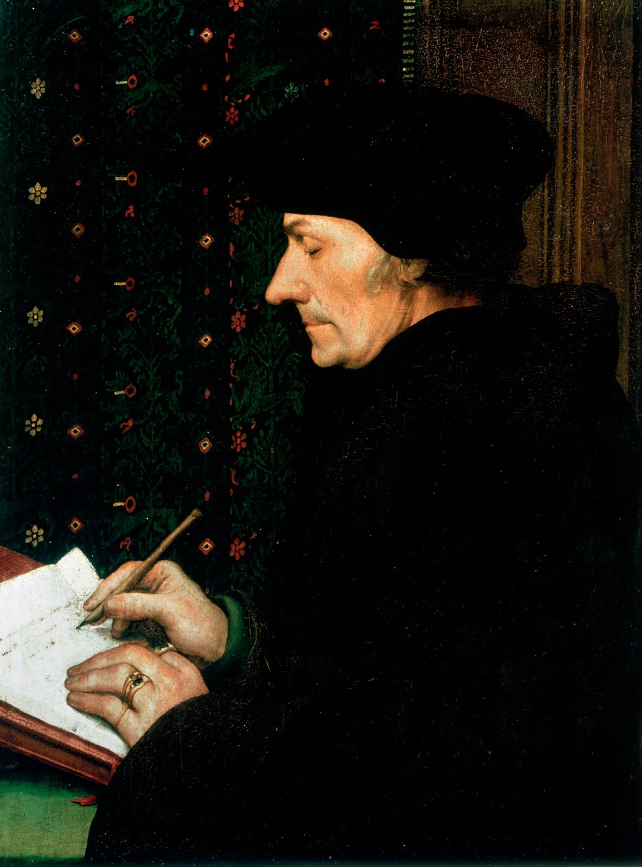 Desiderus Erasmus, hollantilainen humanisti ja tutkija, 1523 tekijältä Hans Holbein der Jüngere