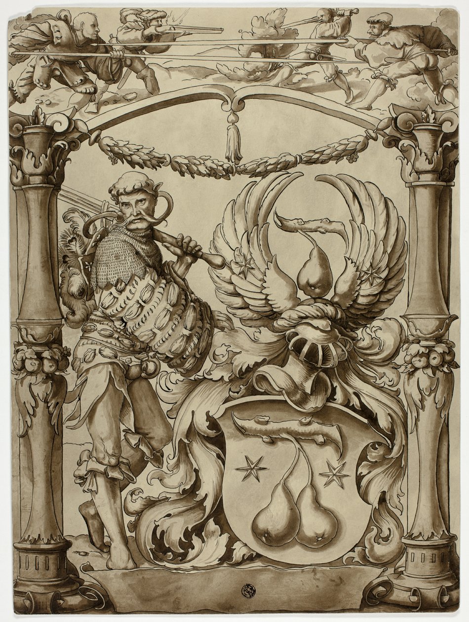 Sveitsin vaakunoiden suunnittelu tekijältä Hans Holbein the Younger