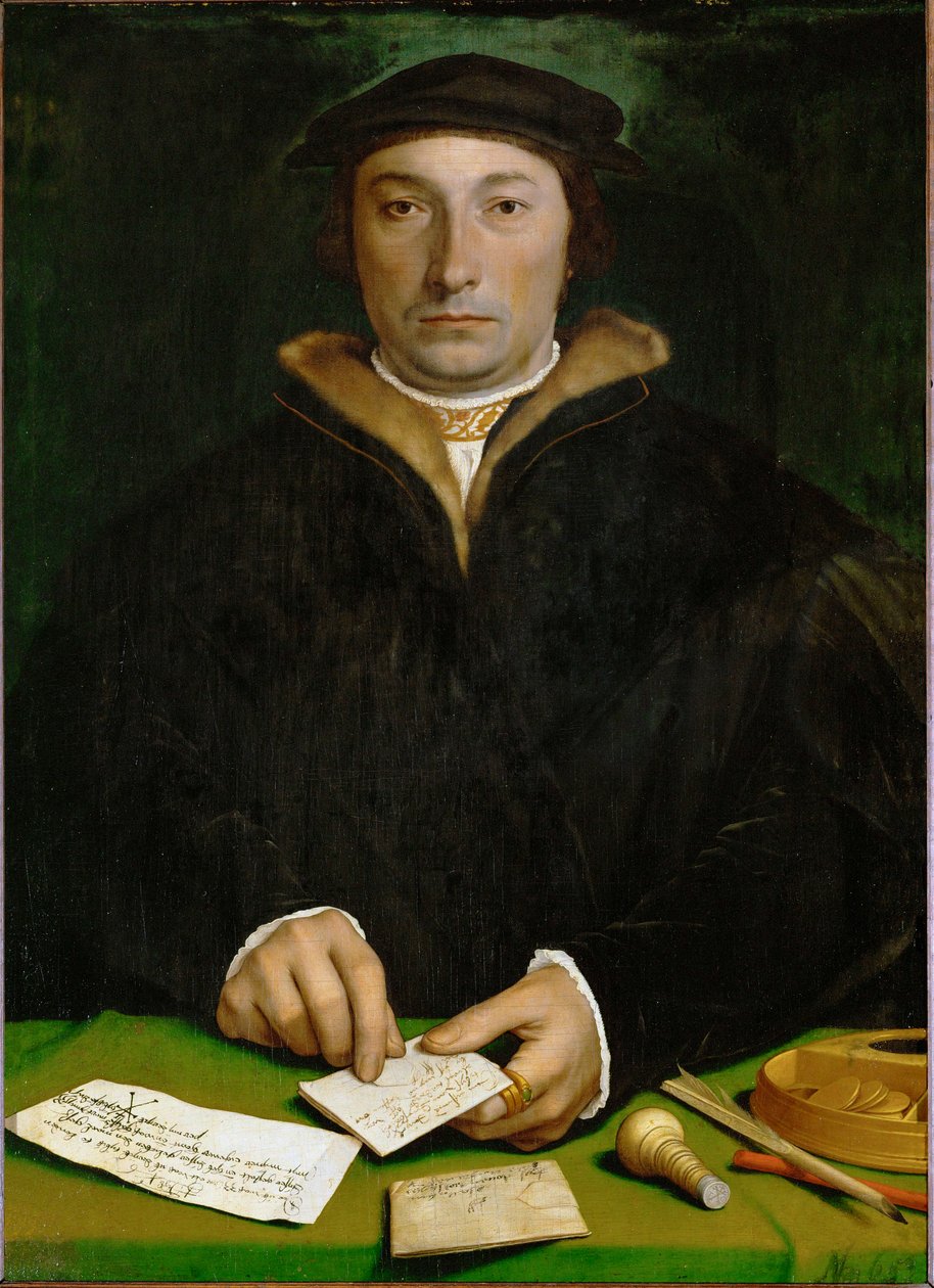 Dirck Tybis Duisburgista, kauppias (öljy tammipuulle) tekijältä Hans Holbein the Younger