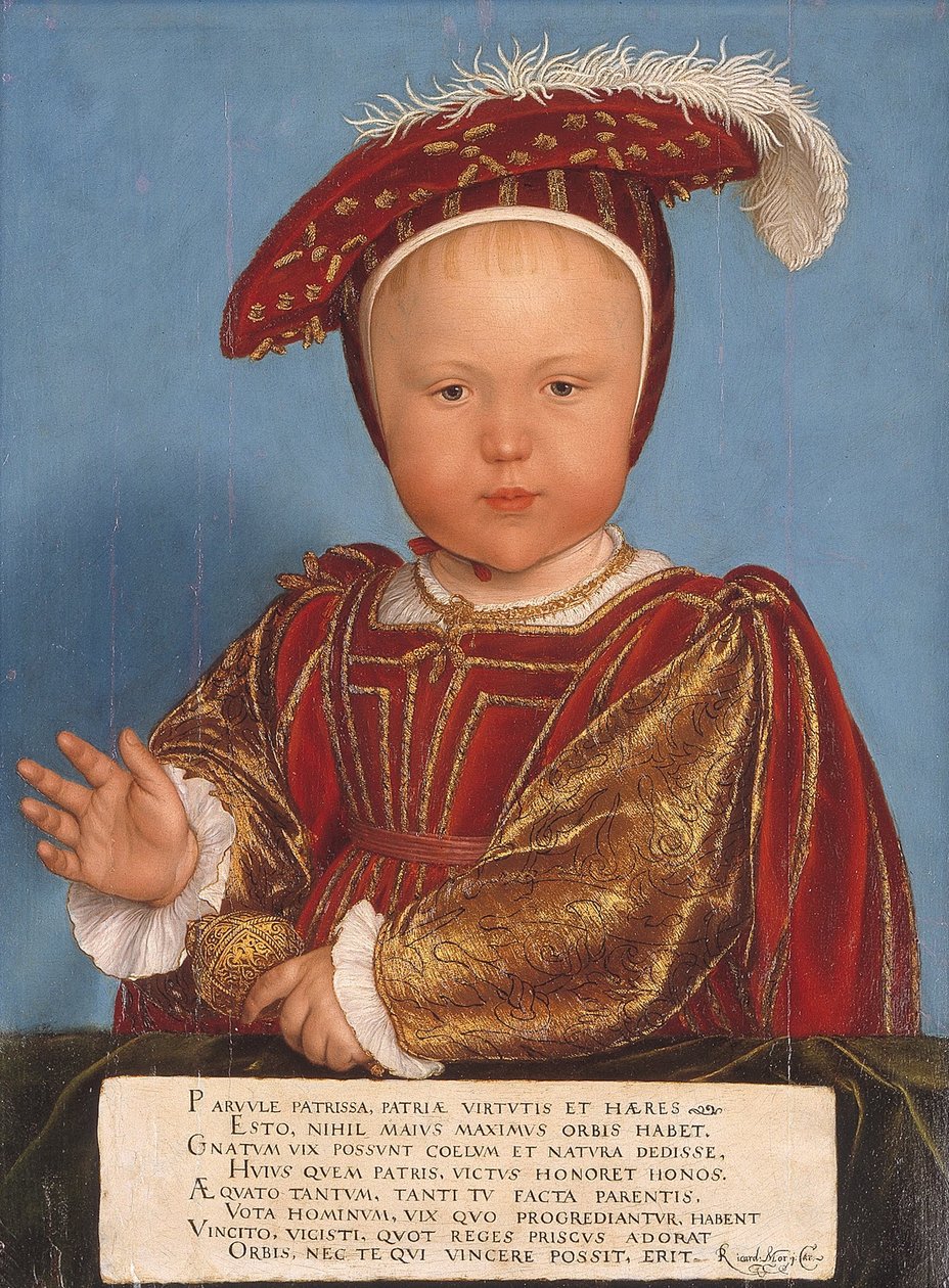 Edward, Walesin prinssi, myöhemmin kuningas Edvard VI tekijältä Hans Holbein the Younger