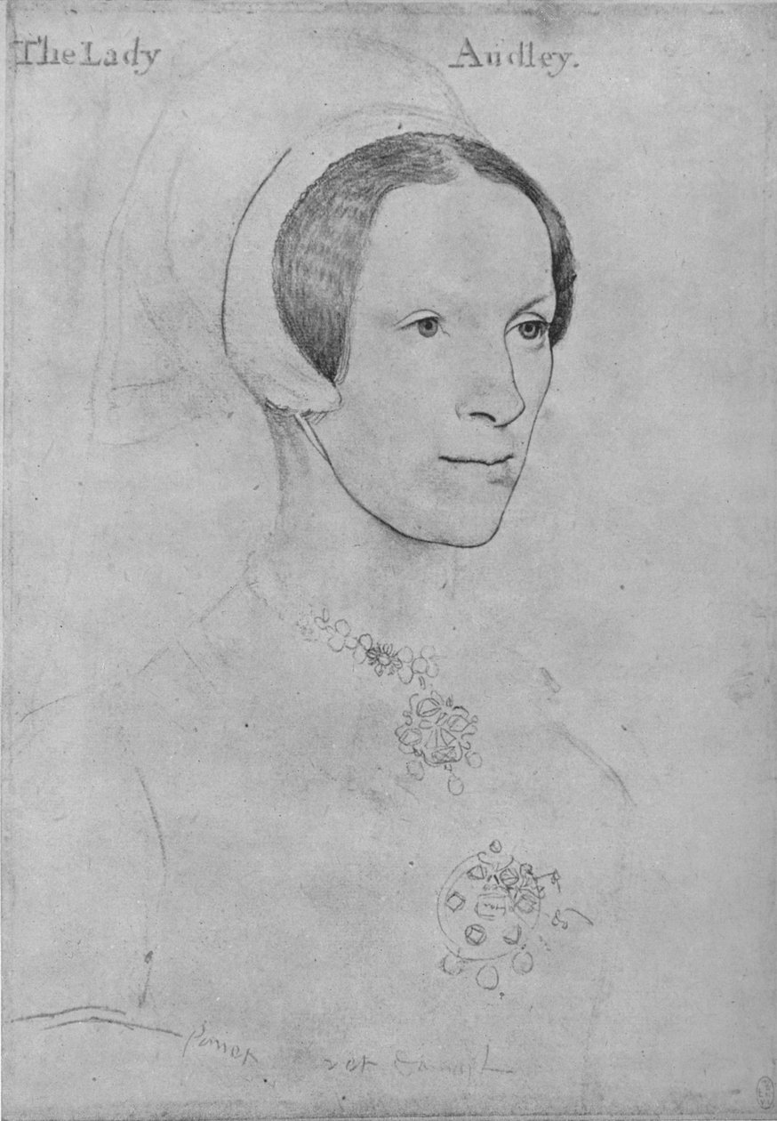 Elizabeth, Lady Audley, c1538 1945 tekijältä Hans Holbein der Jüngere