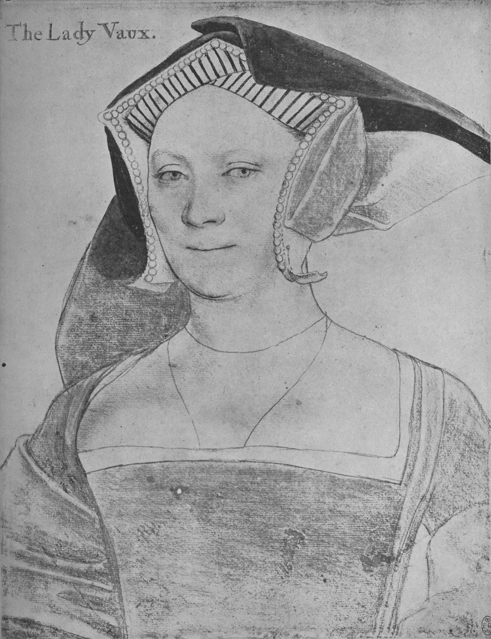 Elizabeth, Lady Vaux, c1536 1945 tekijältä Hans Holbein der Jüngere
