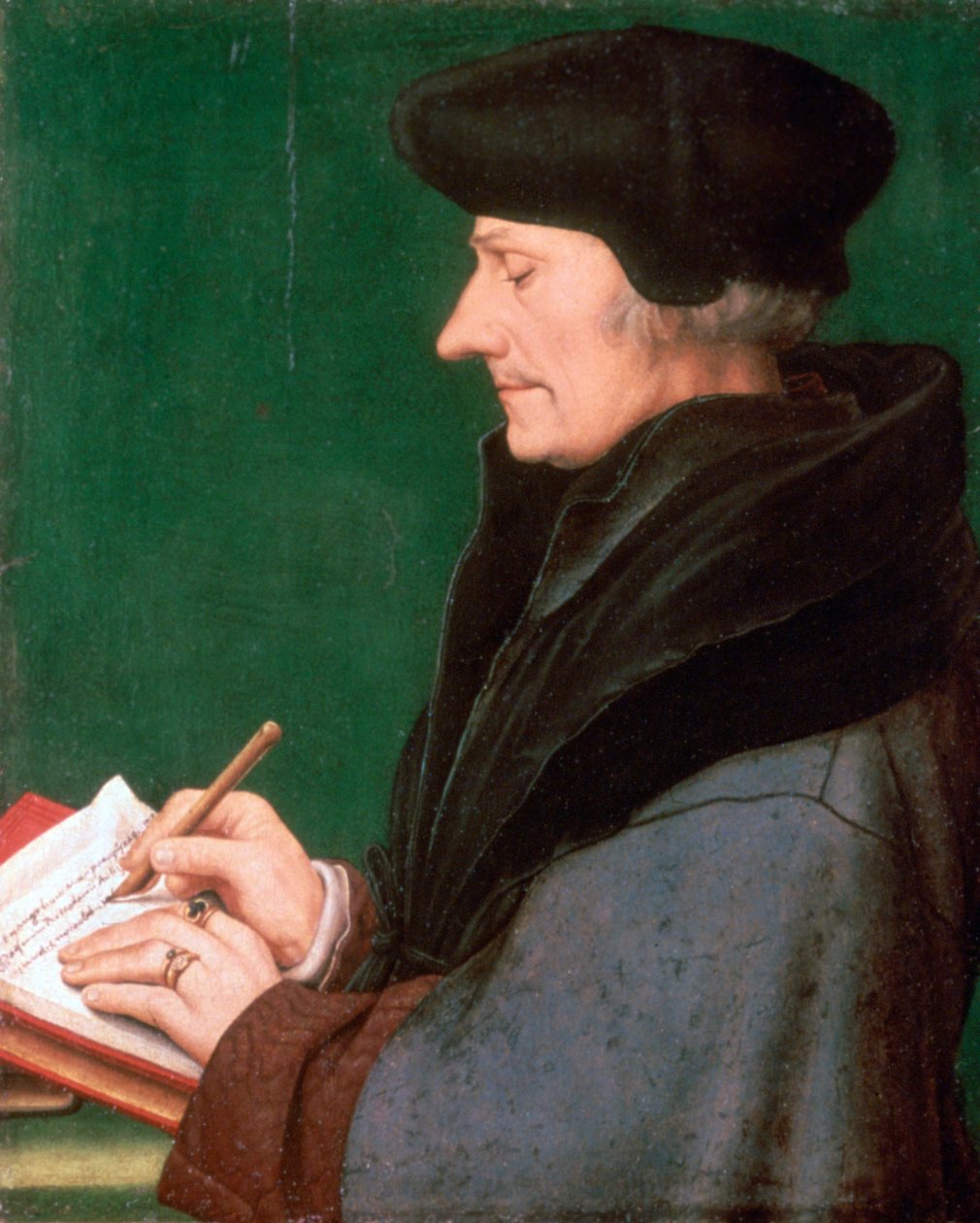 Erasmus Rotterdamilainen, 1523 tekijältä Hans Holbein der Jüngere