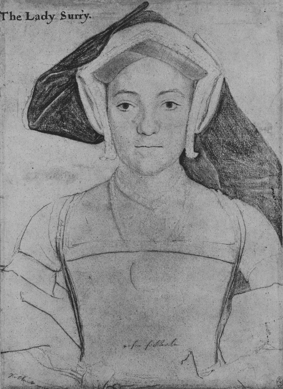 Frances, Surreyn kreivitär, c1532-1533 1945 tekijältä Hans Holbein der Jüngere