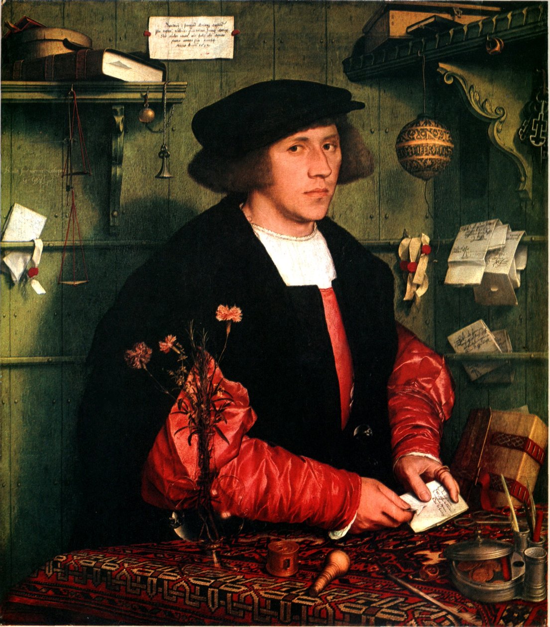 Saksa: Der Kaufmann Georg Gisze Kauppias Georg Gisze tekijältä Hans Holbein the Younger