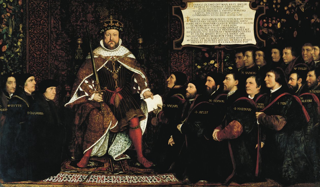 Henry VIII ja parturikirurgit tekijältä Hans Holbein der Jüngere