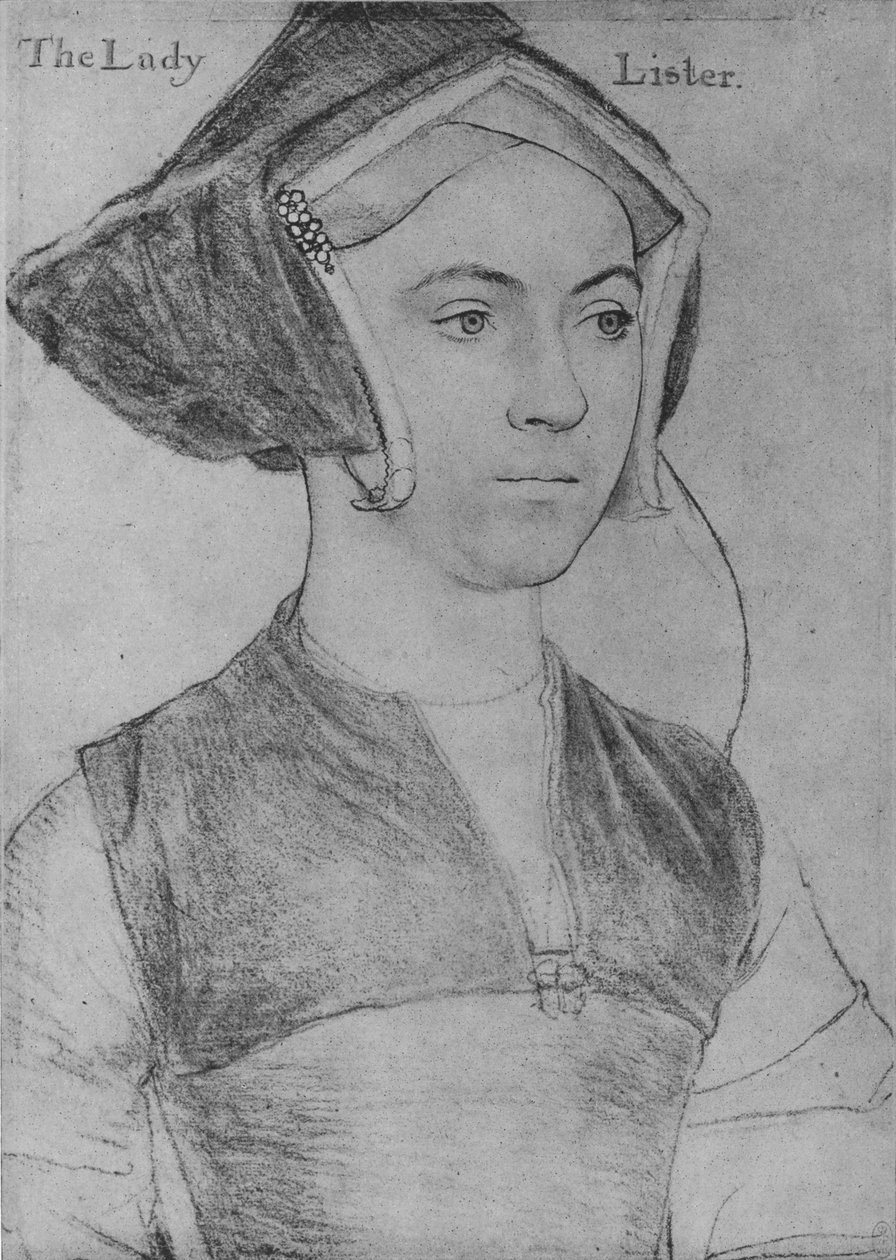 Jane, Lady Lister, c1532-1543 1945 tekijältä Hans Holbein der Jüngere