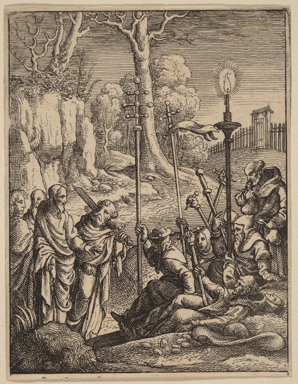 Jeesus kohtaa vastustajansa tekijältä Hans Holbein the Younger