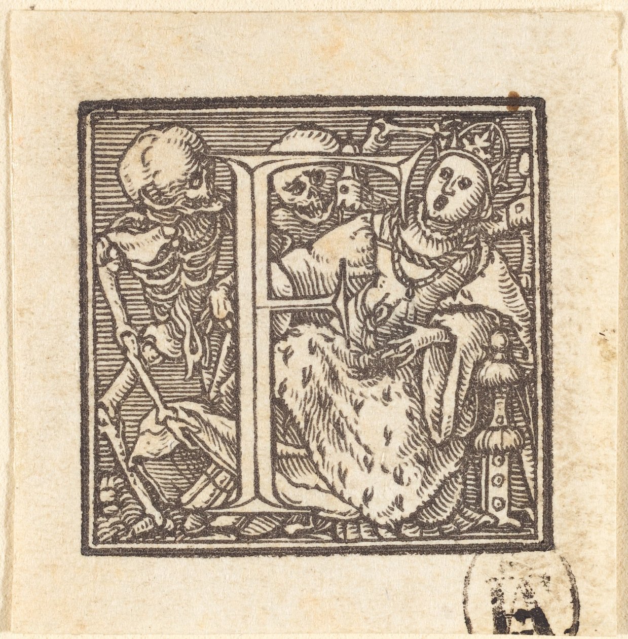 Kirjain F tekijältä Hans Holbein der Jüngere