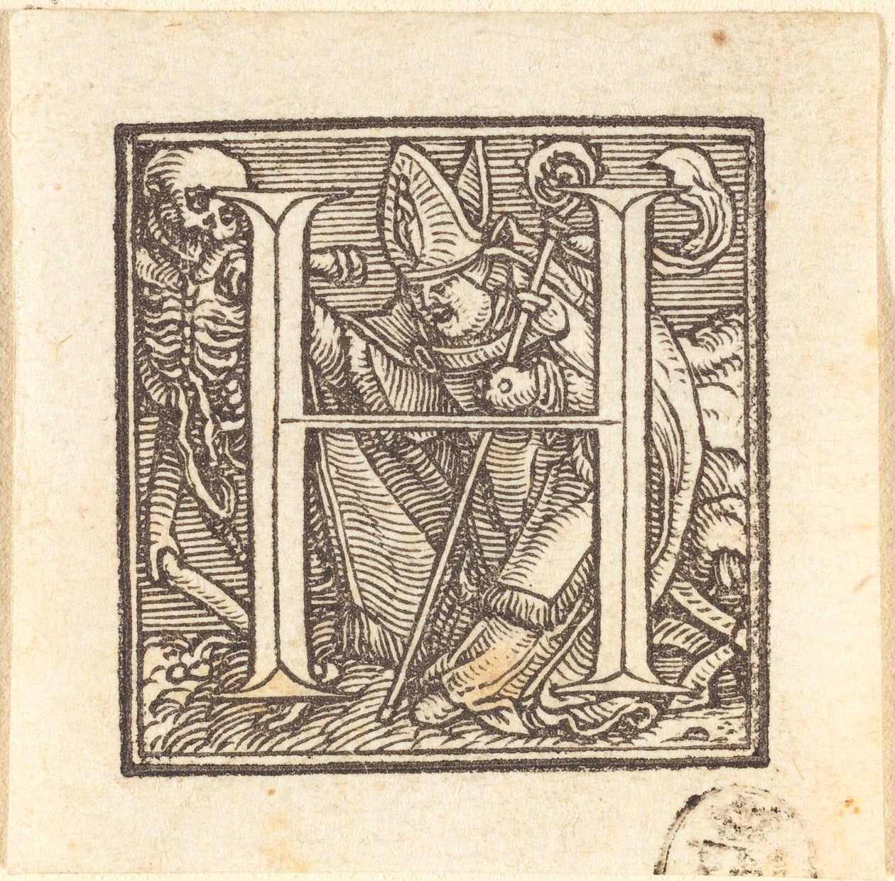 Kirjain H tekijältä Hans Holbein der Jüngere