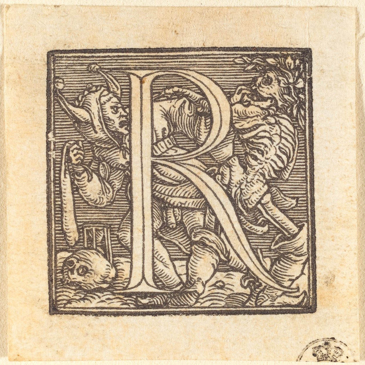 Kirjain R tekijältä Hans Holbein der Jüngere