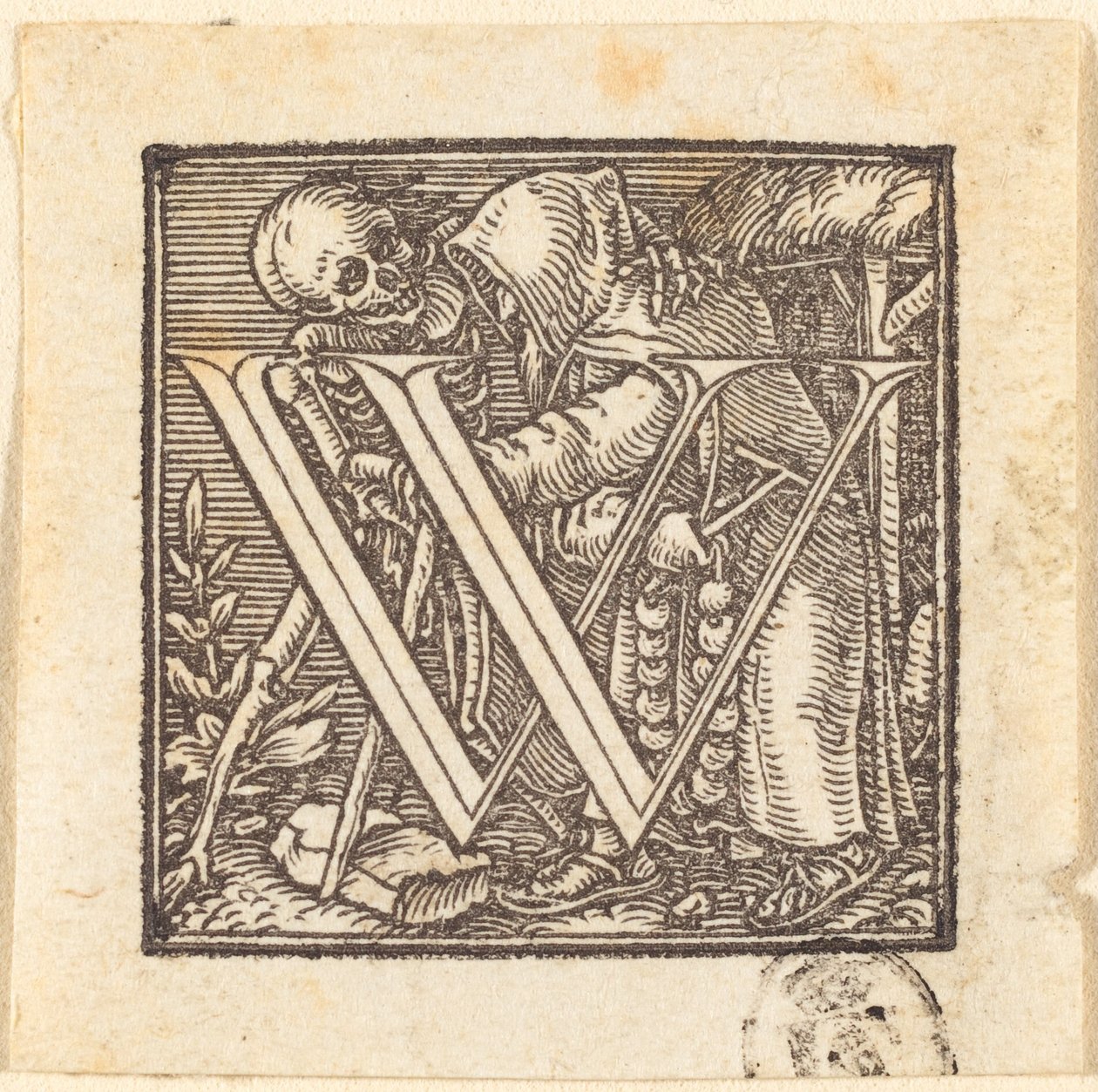 Kirjain W tekijältä Hans Holbein der Jüngere