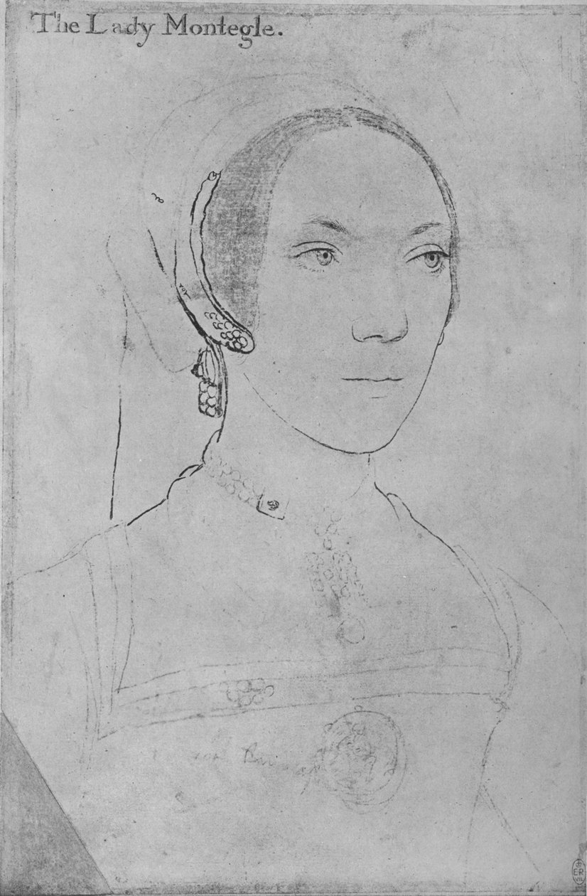 Mary, Lady Monteagle, c1538-1540 1945 tekijältä Hans Holbein der Jüngere