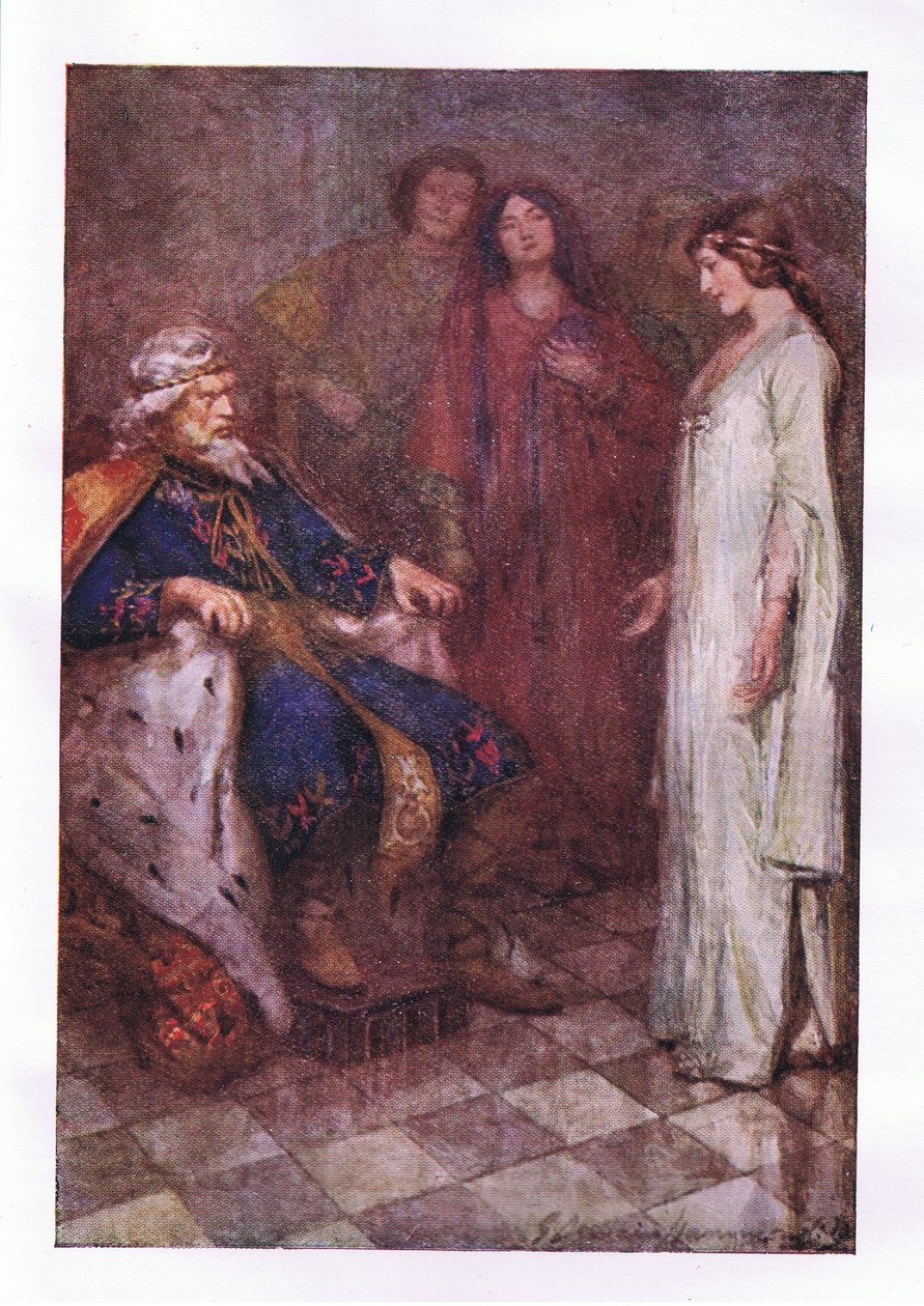 Ei mitään, herrani, kirjasta The Complete Works of Shakespeare, jonka on julkaissut George Harrap & Co Ltd, 1920-luvulla. tekijältä Hans Holbein der Jüngere