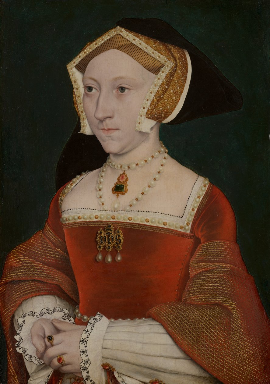 Jane Seymourin muotokuva, n. 1540 (öljy paneelille) tekijältä Hans Holbein der Jüngere