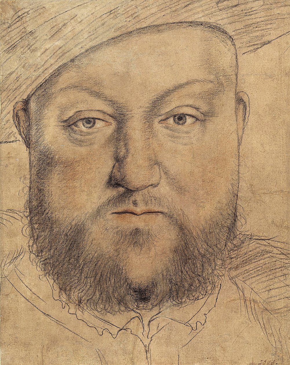 Englannin kuninkaan Henrik VIII:n muotokuva, n. 1540 tekijältä Hans Holbein der Jüngere