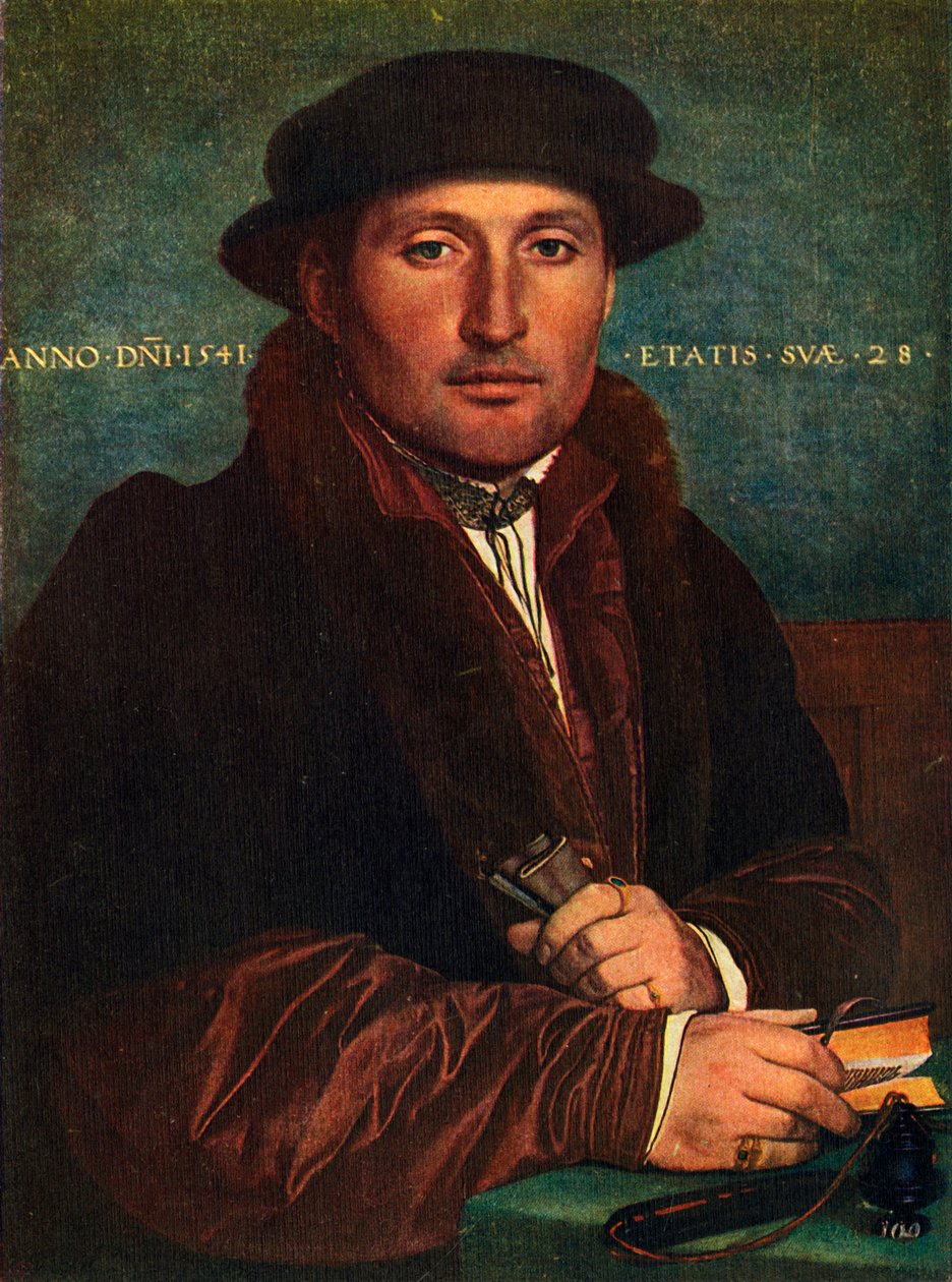 Miehen muotokuva, 1541, 1909 tekijältä Hans Holbein der Jüngere