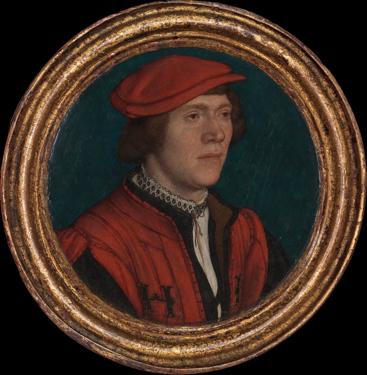 Muotokuva miehestä kuninkaallisessa virkapuvussa tekijältä Hans Holbein the Younger