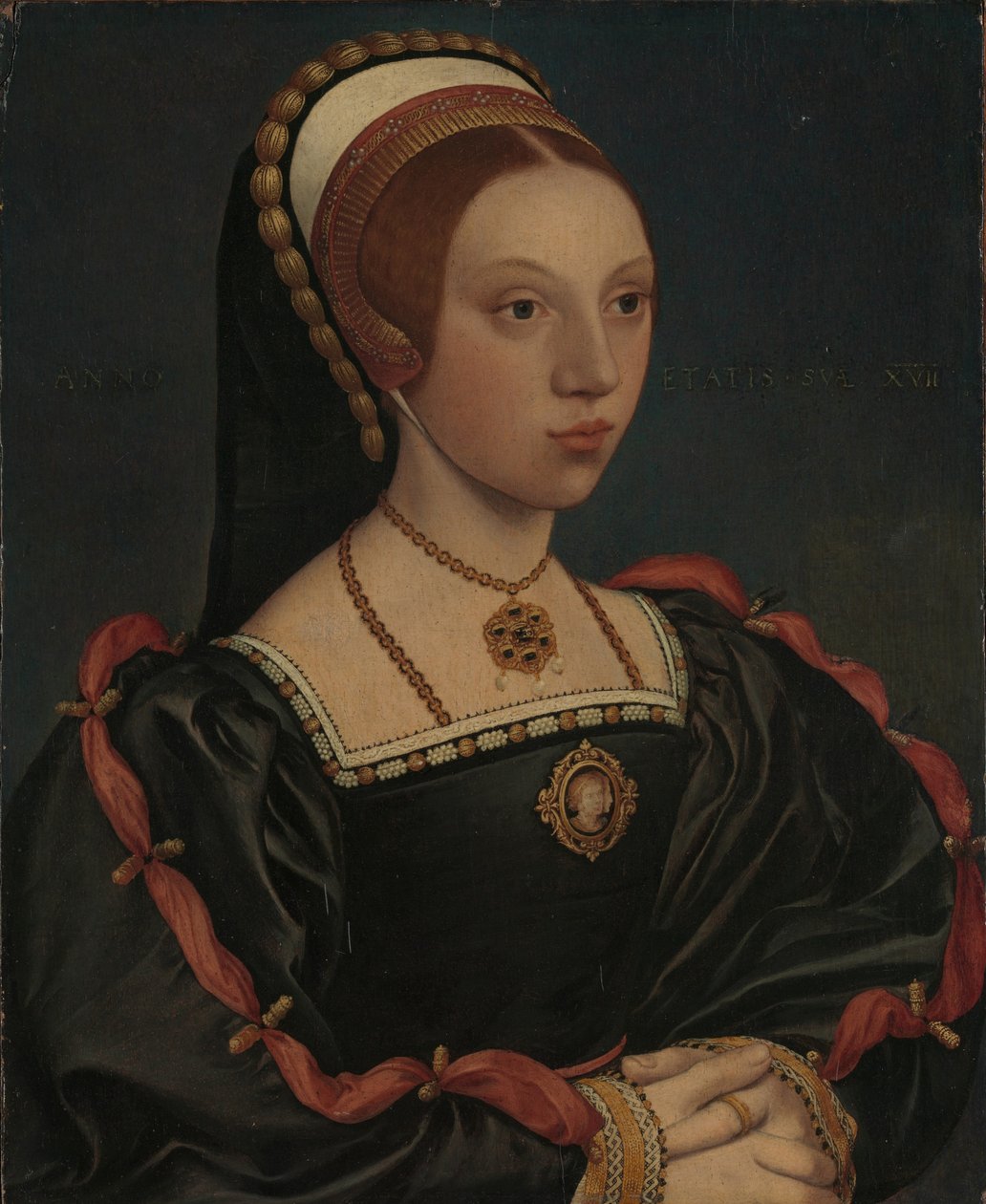 Nuoren naisen muotokuva Catherine Howard, n. 1540-1545 tekijältä Hans Holbein der Jüngere