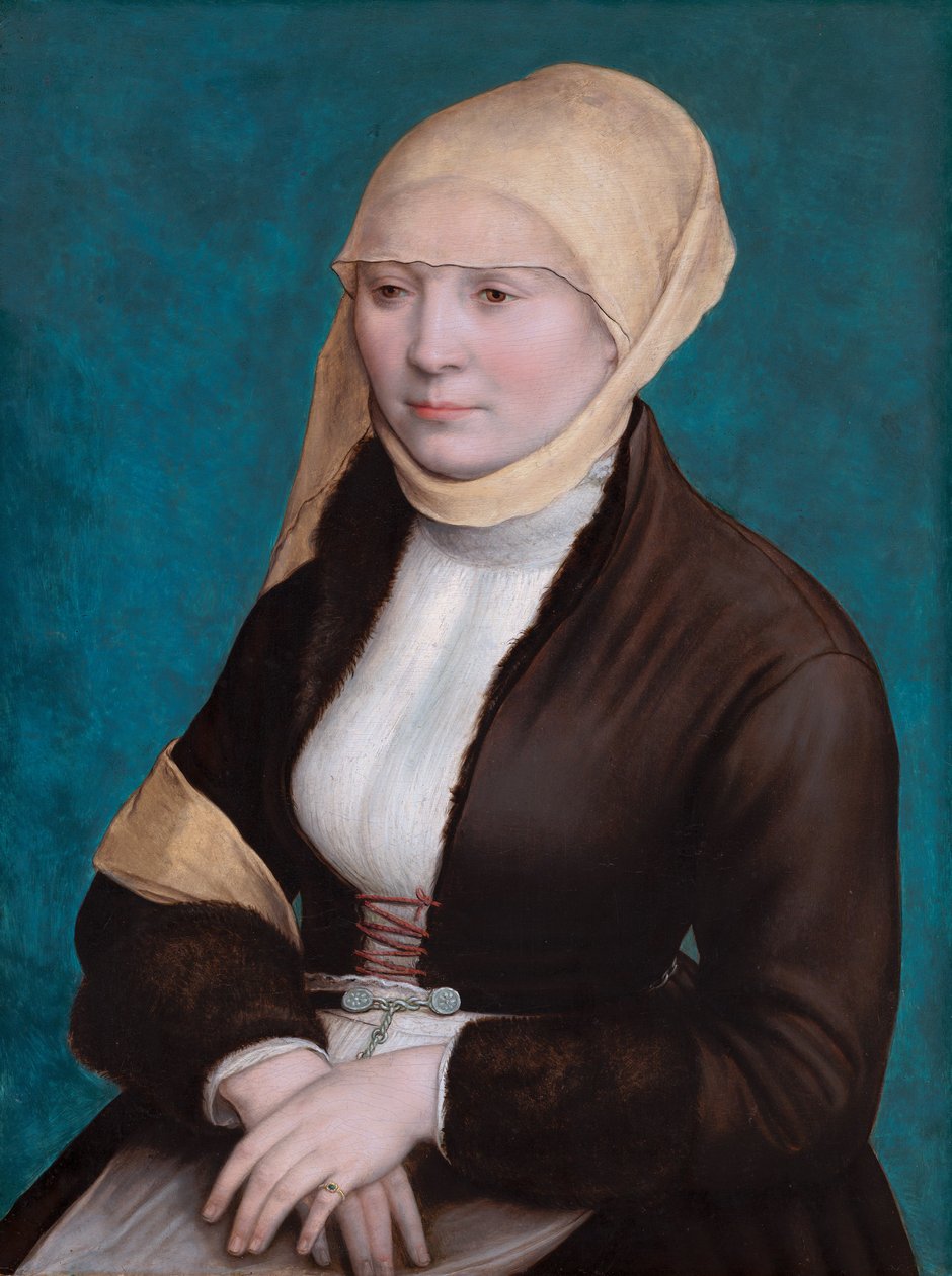 Etelä-Saksasta kotoisin olevan naisen muotokuva tekijältä Hans Holbein the Younger
