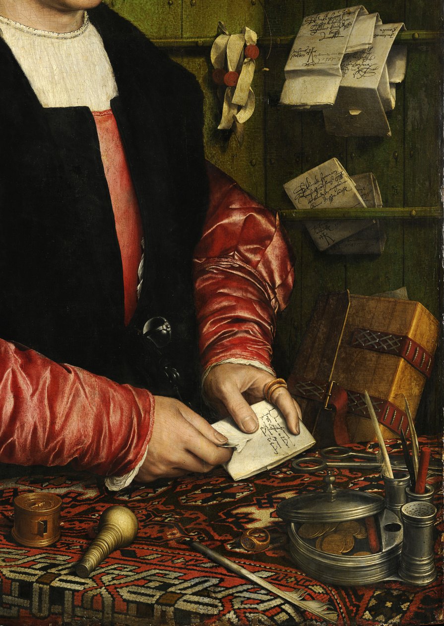 Kauppias George Giszen muotokuva tekijältä Hans Holbein the Younger