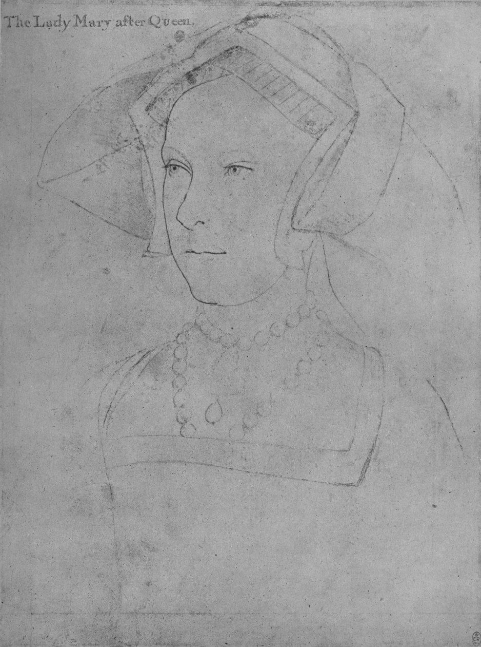 Prinsessa Mary, c1536 1945 tekijältä Hans Holbein der Jüngere