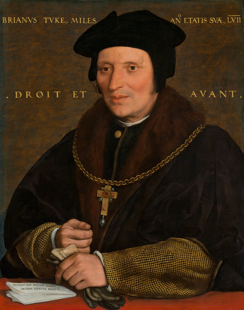 Sir Brian Tuke, c. 15271528 tai c. 15321534. tekijältä Hans Holbein der Jüngere