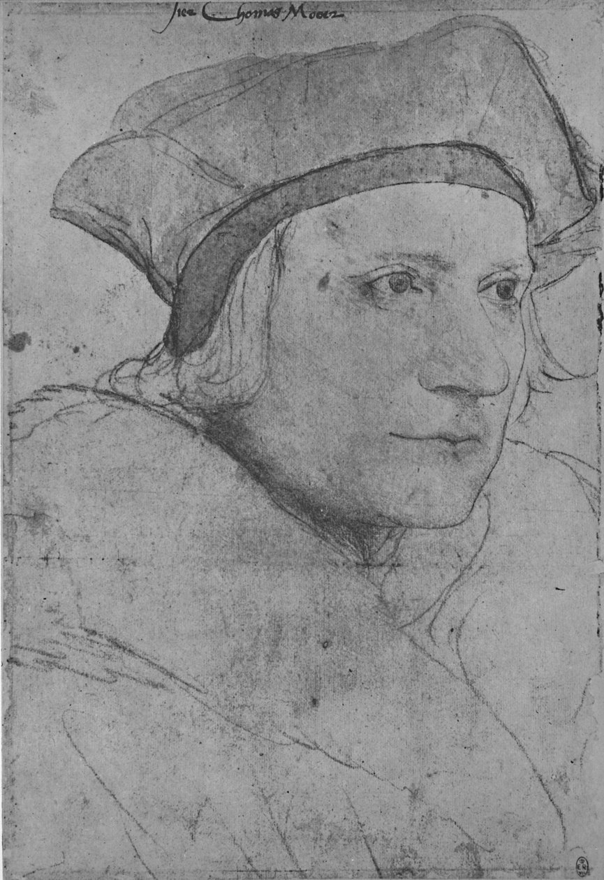 Sir Thomas More, 1526-1527 1945 tekijältä Hans Holbein der Jüngere
