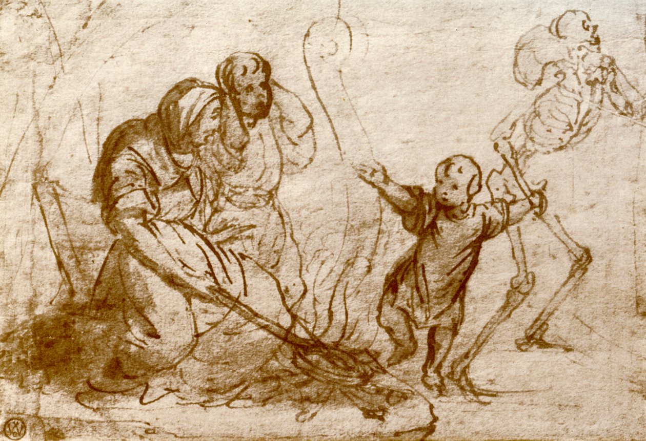 Tutkimus lapselle kuoleman tanssissa, 1913 tekijältä Hans Holbein der Jüngere