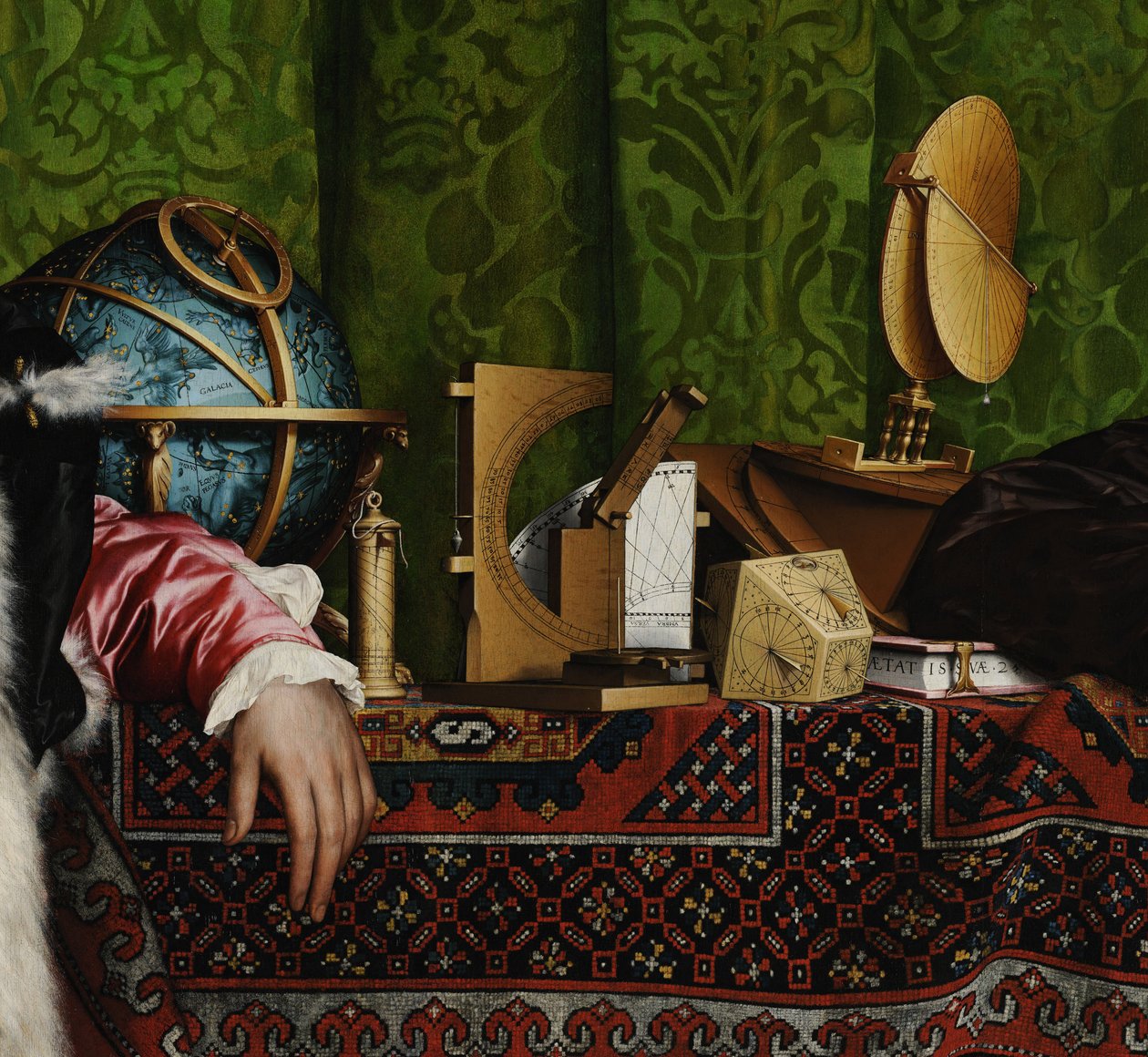 The Ambassadors Detail, 1533 tekijältä Hans Holbein der Jüngere