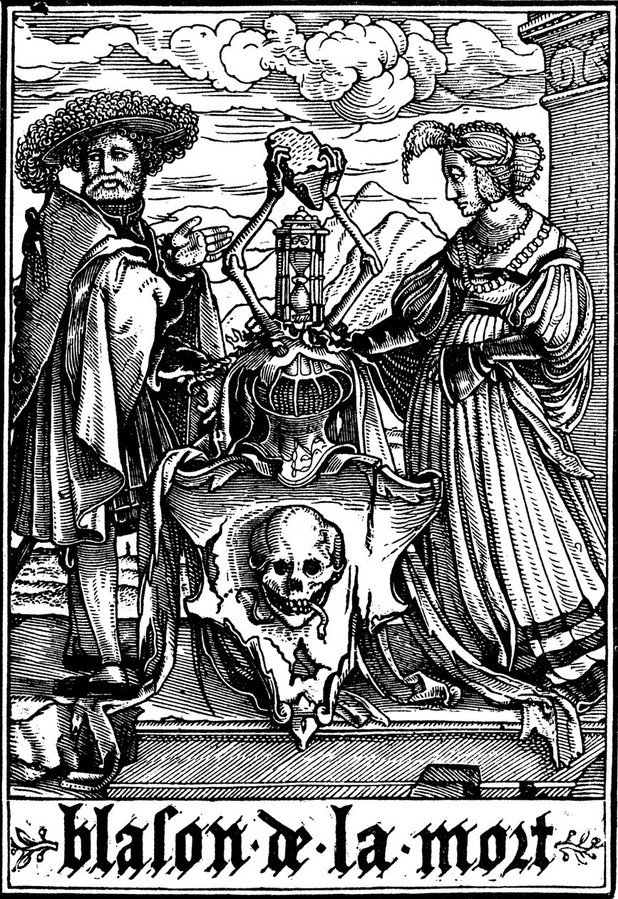 Kuoleman aseet, 1538 tekijältä Hans Holbein der Jüngere